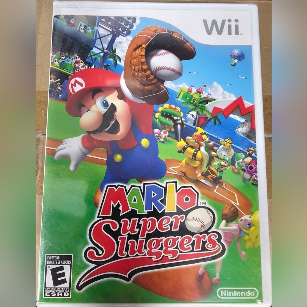 OFFICIAL Nintendo Wii Mario Super Sluggers - FACTORY SEALED 2008 VERSION! RARE!